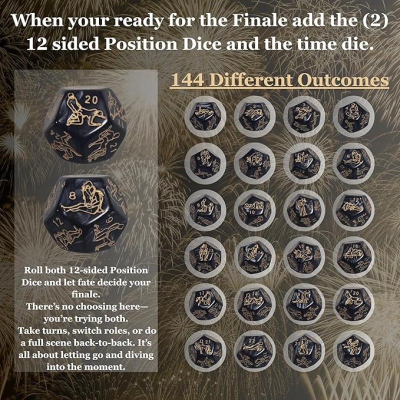 ألعاب زوجية رومانسية - 5 قطع نرد لتقوية العلاقات مع حقيبة تخزين